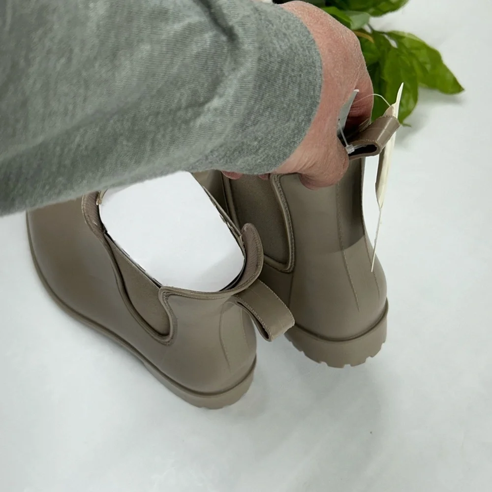 Elegant Taupe Ankle Boots